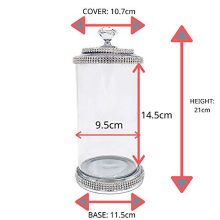 GY Shining Decorative Crystal Terrarium Clear Glass 500ml Wedding Decoration