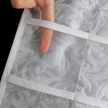 Double Sided Jewelry Storage Organizer with Embossed Pattern