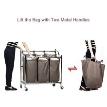 Heavy Duty Rolling Laundry Cart for Clothes