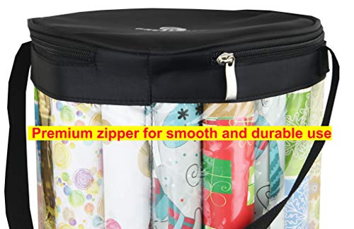 Freegrace Gift Wrap Organizer | Wrapping Paper Rolls Storage Bag
