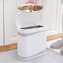 Cq acrylic 12 Liter Slim Plastic Trash Can