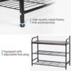 LENTIA Entryway Coat Rack Hall Tree Shoe Bench