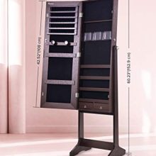 Jewelry Cabinet with Full-Length Mirror