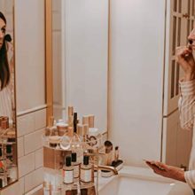 Spinning Storage for Skincare Makeup Organizer by Tranquil Abode
