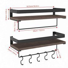 Wall Mounted Floating Shelves for Kitchen, Bathroom