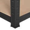 Yaheetech Black 5-Shelf Steel Shelving Unit Storage