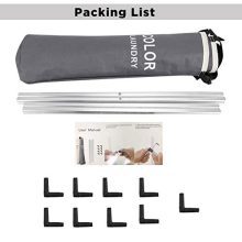 HUNTINGOOD 150L Laundry Basket 3 Sections