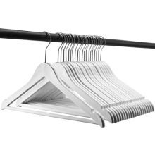 Wood-Look Plastic Coat Hanger Pack