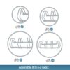 4-Bike Bicycle Floor Parking Rack - Protect and Organize Your Bikes