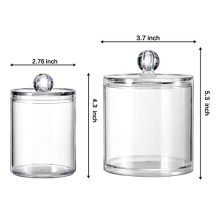 Bathroom Vanity Storage Organizer Canister Holder Apothecary Jars Set