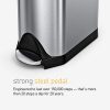 10L Butterfly Lid Bathroom Step Trash Can - Dark Bronze Stainless Steel with Silent Close Lid