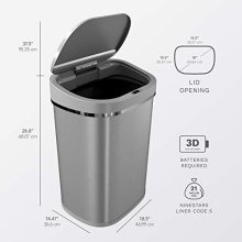 Ninestars  Automatic Touchless Infrared Motion Sensor Trash Can