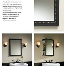 Aluminum Bathroom Medicine Cabinet with Oil-Rubbed