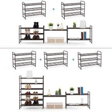 Stackable and Expandable Metal Wire Utility Rack Storage