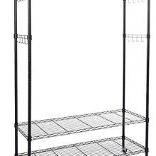 Shelving Unit Garment Rack with Hanger Bar