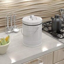 Compost Bin Dishwasher Safe Bucket Charcoal Filters
