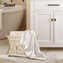 Sunlit Boho Macrame Magazine Rack, Decorative Books Magazines