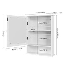 Cabinet Medicine Cabinet with Single Door and Adjustable Shelf
