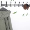 Dseap Wall Mounted Coat Rack - 10 Tri Hooks
