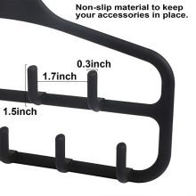 Black Belt Hanger - The Ultimate 360 Degree Rotating Organizer for Belts, Ties, Scarves, and More