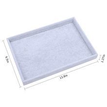 Velvet Jewelry Tray Organizer – Display for Rings, Necklaces, Earrings, and Watches