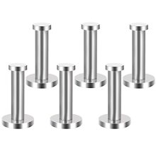 EBOOT 6 Pieces Stainless Steel Wall-Mount Robe Hook