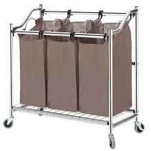 Heavy Duty Rolling Laundry Cart for Clothes