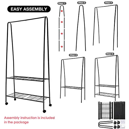 Clothes Rack Clothing Racks on Wheels