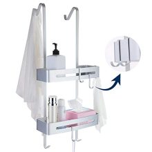 Over the Door Shower Caddy, Hanging Shower Shelves Rust