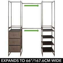 mDesign Modular Closet Organizer System, Storage