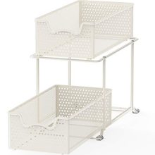 Simple Houseware 2 Tier Sliding Cabinet Basket Organizer Drawer