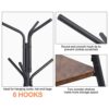 HOUSE DAY Entryway Coat Rack Stand Metal Coat Tree