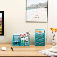 PAG Office Supplies Mesh Desk Organizer Set