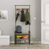 VASAGLE DAINTREE Coat Rack, Shoe Bench