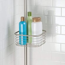 Metal Bathroom Shower Storage Constant Tension Pole Caddy
