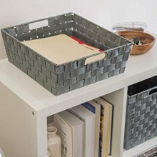DII Durable Trapezoid Woven Nylon Storage Bin or Basket