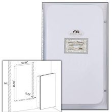 Hamilton Hills Simple Recessed Medicine Cabinet with Mirror