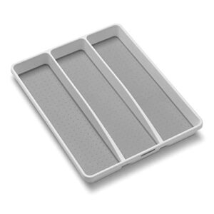 Classic Utensil Tray - White Soft-grip Lining and Non-slip Rubber Feet