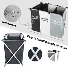 Moloni 150L 3 Sections Laundry Hamper Basket Sorter