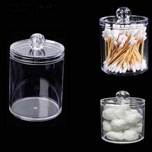 AXX Qtip Dispenser Apothecary Jars Bathroom - Qtip Holder Storage Canister