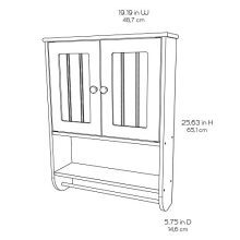 Zenna Home Cottage, Wall Cabinet, White