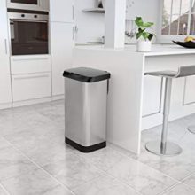 GLAD Extra Capacity Stainless Steel Sensor Trash Can