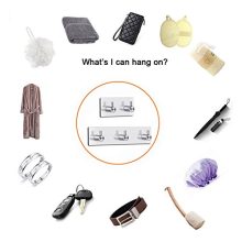 Self Adhesive Wall Robe Key Coat Towel Hooks