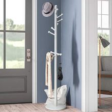Vlush Sturdy Wooden Coat Rack Stand