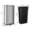 Garbage bin, Soft & Silent Lid Open Close