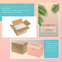 Vlando Jewelry Box, Faux Leather Medium Jewelry Organizer