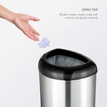 NINESTARS  Open Top Office Bathroom Trash Can