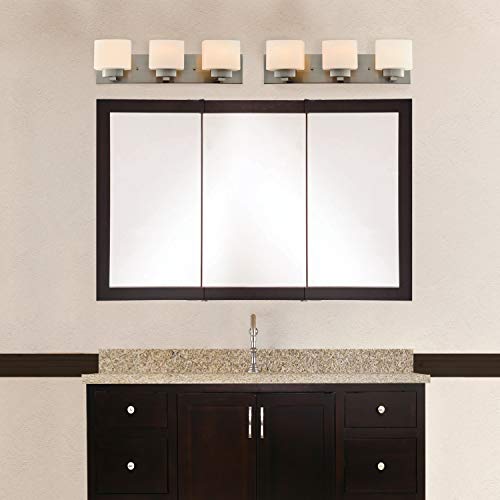Framed Mirrored Medicine Cabinet in Espresso