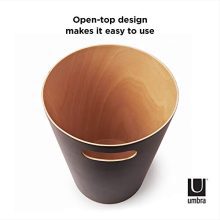 Umbra Woodrow 2 Gallon Modern Wooden Trash Can