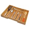Organizer Tray Bamboo Expandable Cutlery